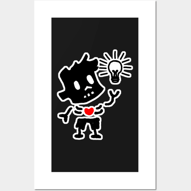 Idea Zombie Boy. Wall Art by COOLKJS0